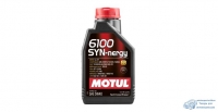 Масло моторное MOTUL 6100 Synergie 5W40 SN/CF полусинтетическое, универсальное 1л