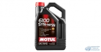 Масло моторное MOTUL 6100 Synergie 5W40 SN/CF полусинтетическое, универсальное 4л