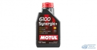 Масло моторное MOTUL 6100 Synergie 10W40 SN/CF полусинтетическое, универсальное 1л