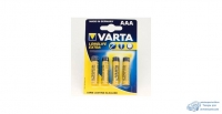 Батарейка VARTA Longlife Extra AAA (LR3) к-т4шт, (1/10/50) аналог 13598