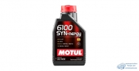 Масло моторное MOTUL 6100 Synergie 5W30 SL/SN/CF полусинтетическое, универсальное 1л