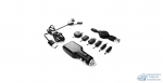 Заряд. для мобил. устр-в CarFort 12-24v, 5V, USB, с набором адапт (Lightning, type C, micro) ЧЕРНОЕ